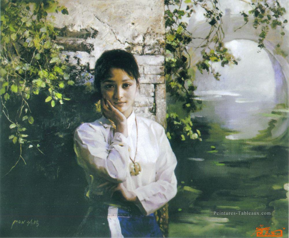 zg053cD152 chinois peintre Chen Yifei Peintures à l'huile